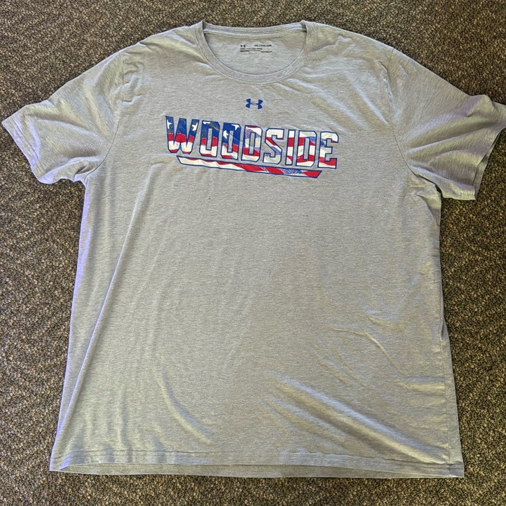 Grey 4th of July Woodside Under Armour T-shirt